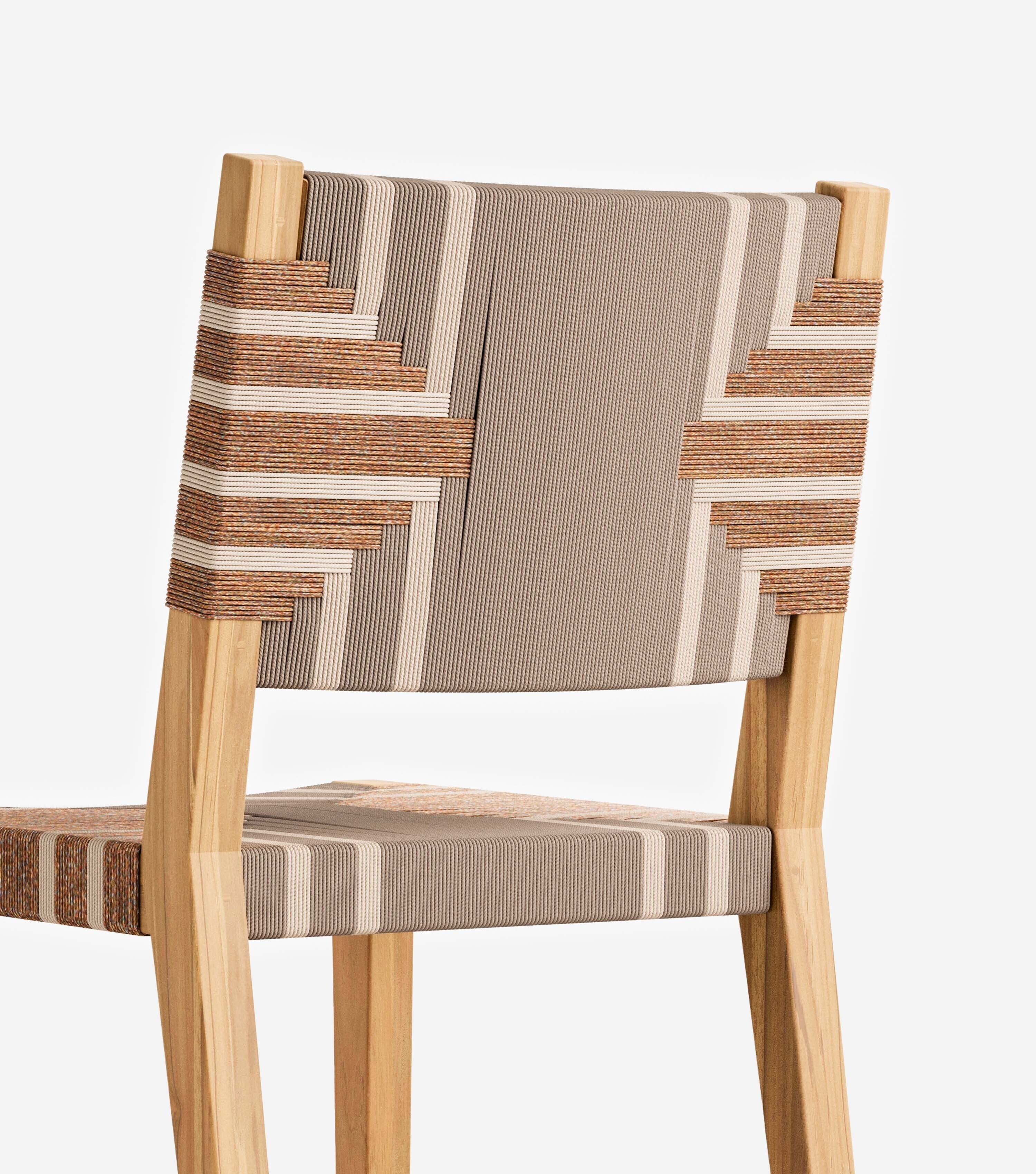 Natural Teak / Reynaga Pattern