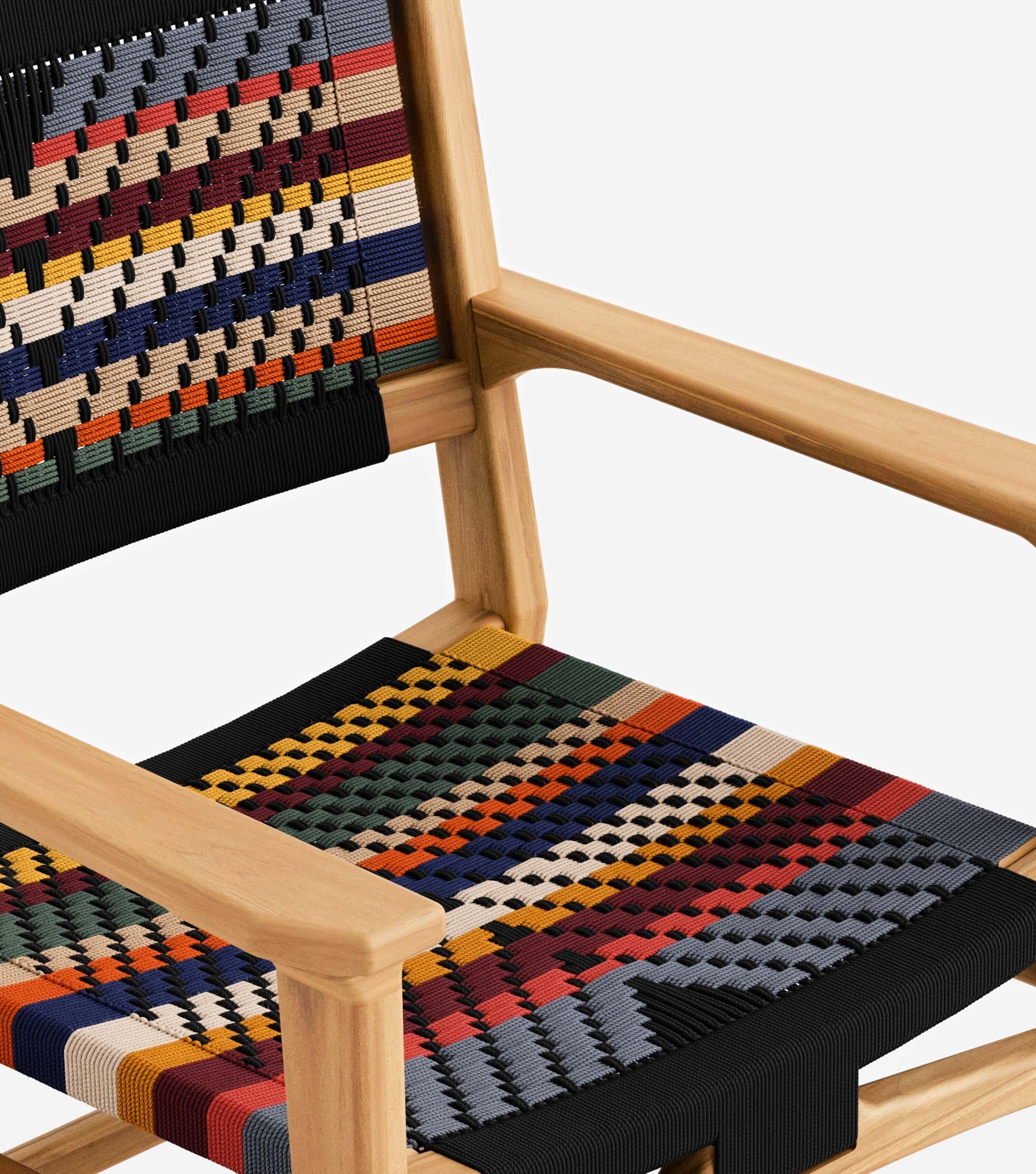 Natural Teak / San Geronimo Pattern