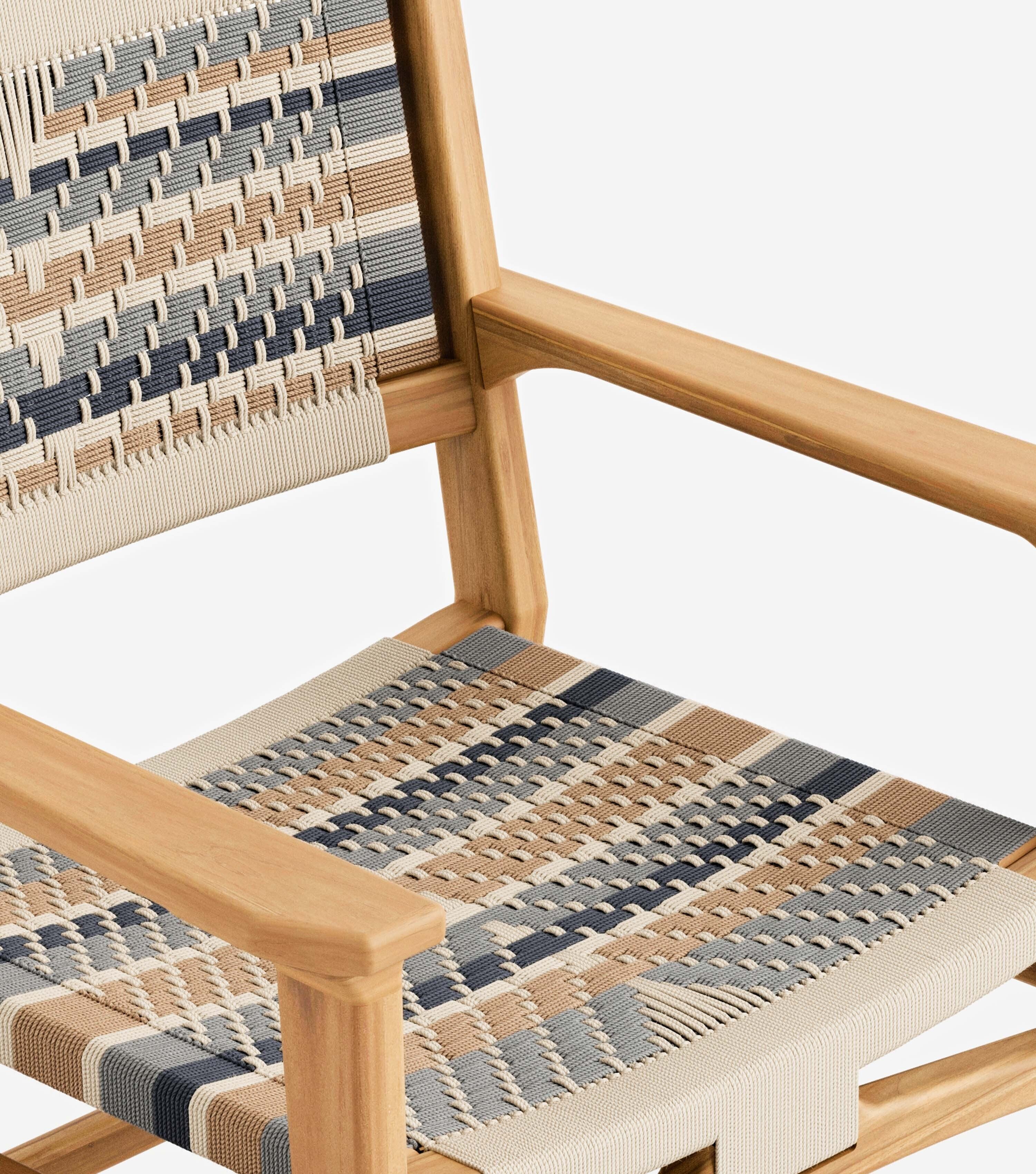 Natural Teak / Serena Pattern