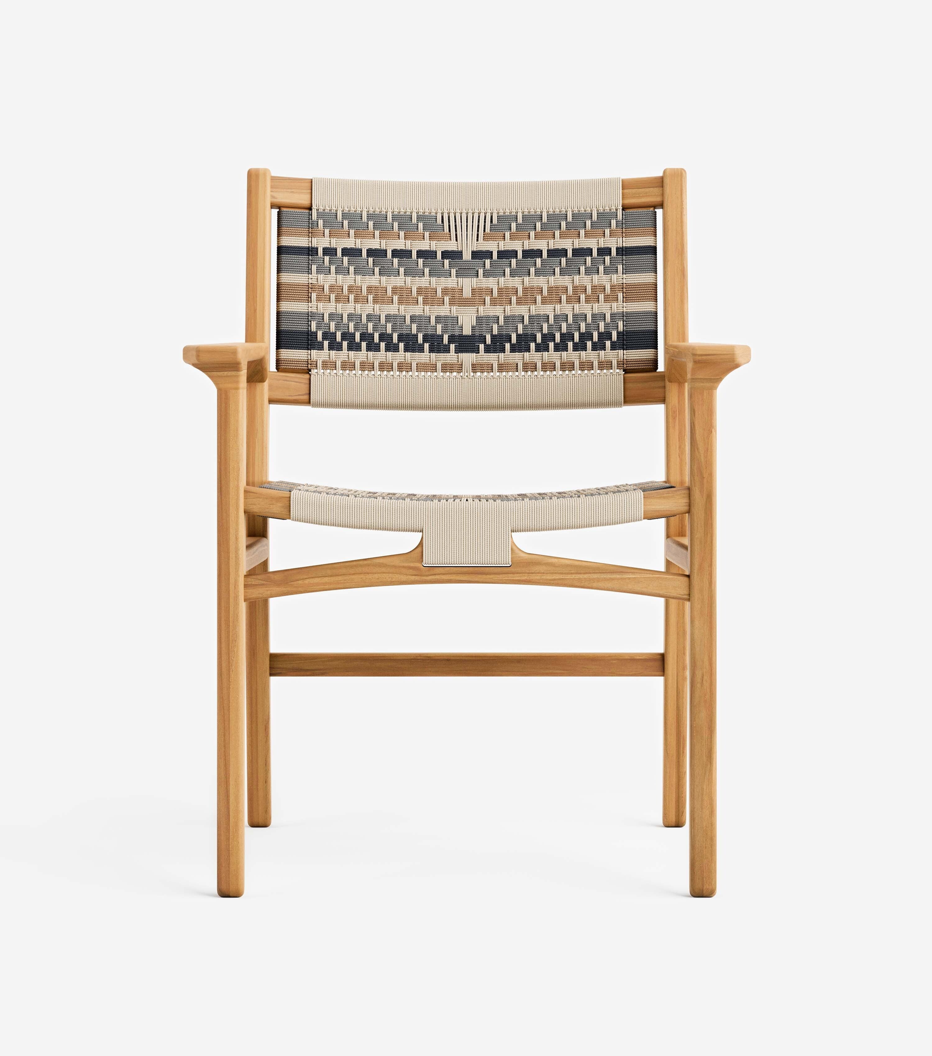 Natural Teak / Serena Pattern