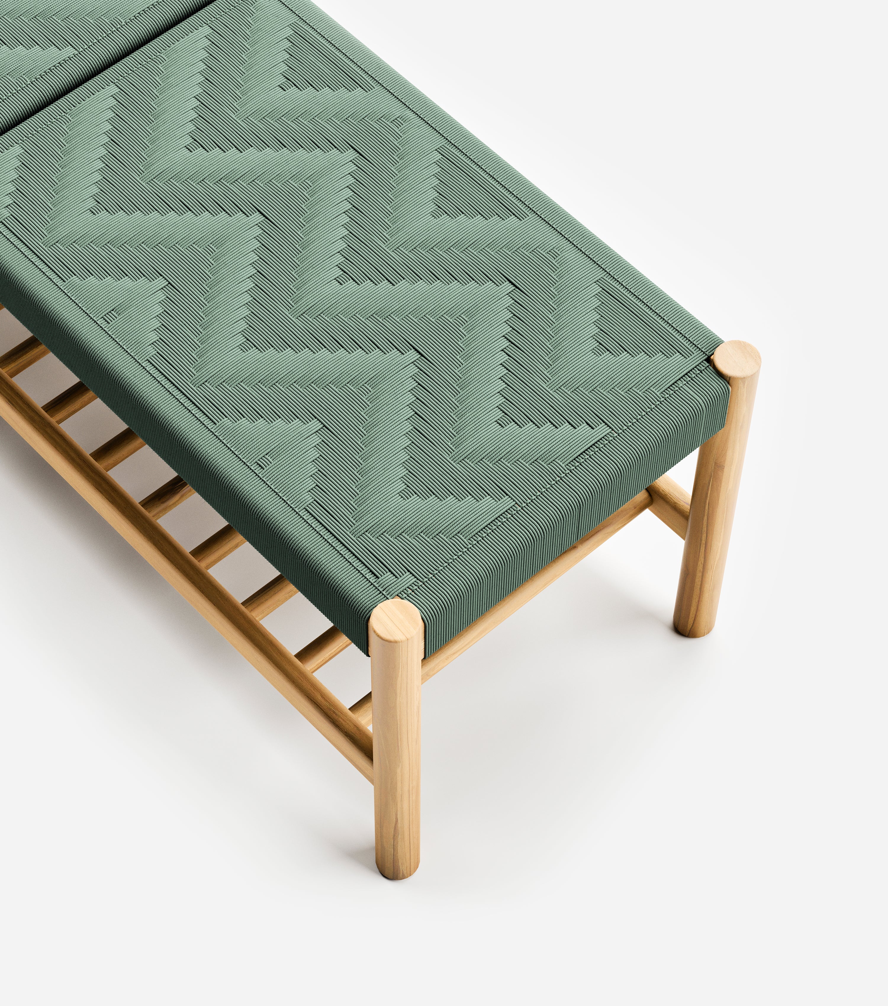 Natural / Basil Chevron Cord / Medium