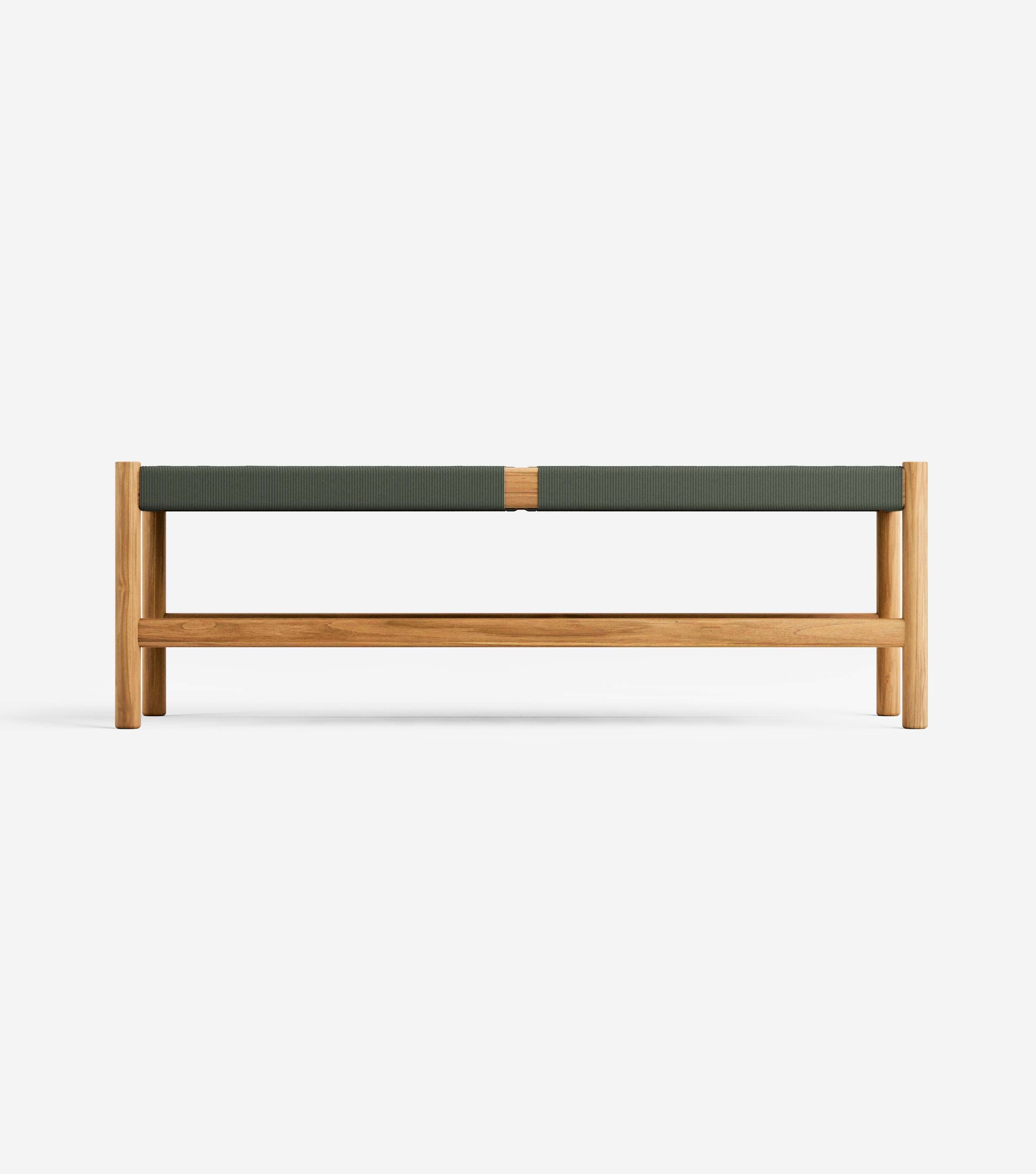 Natural Teak / Basil Chevron Cord / Medium