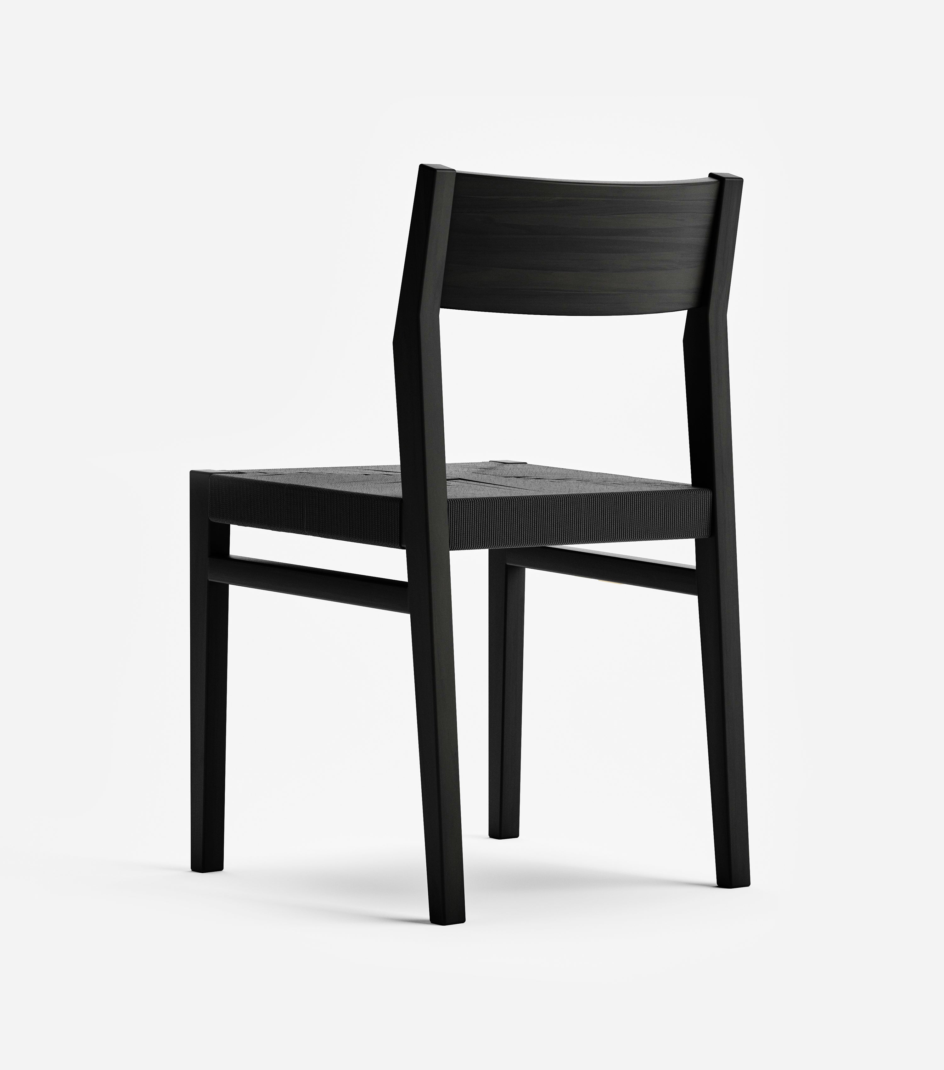 Charcoal / Black Cross Braided Cord