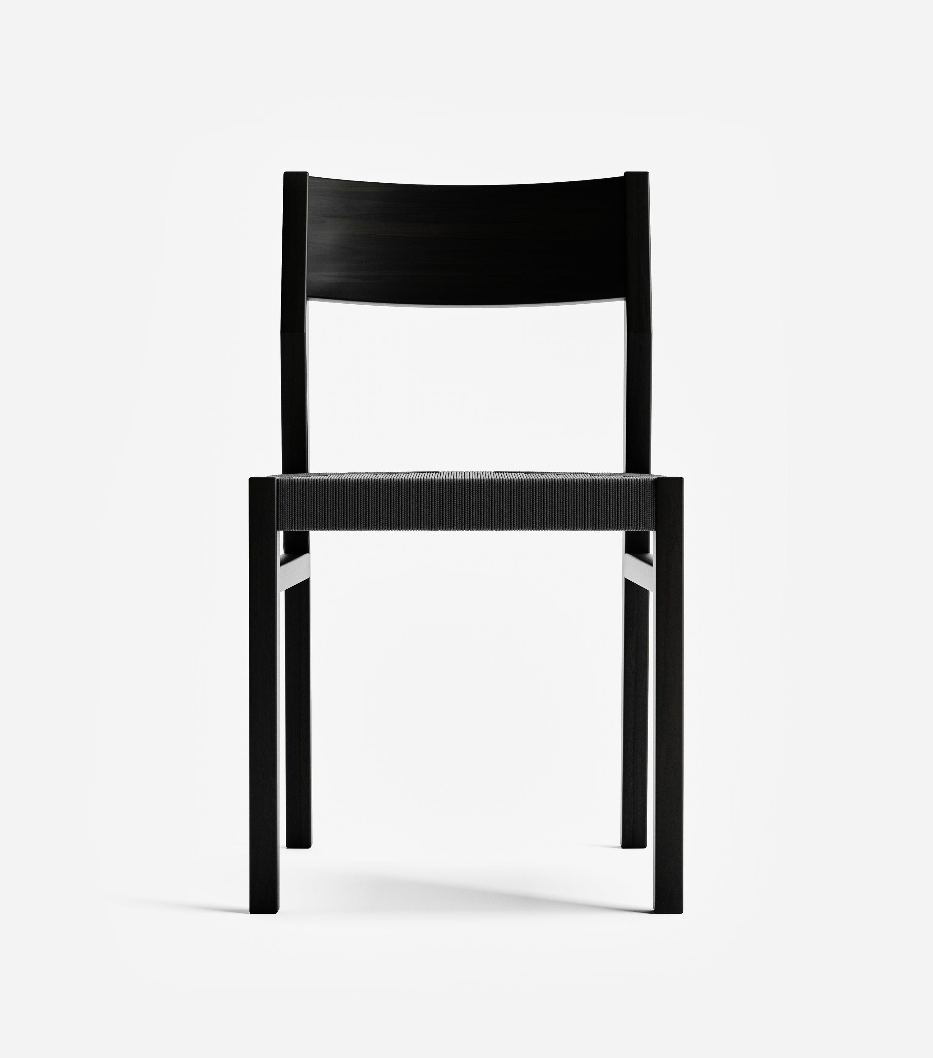 Charcoal / Black Cross Braided Cord