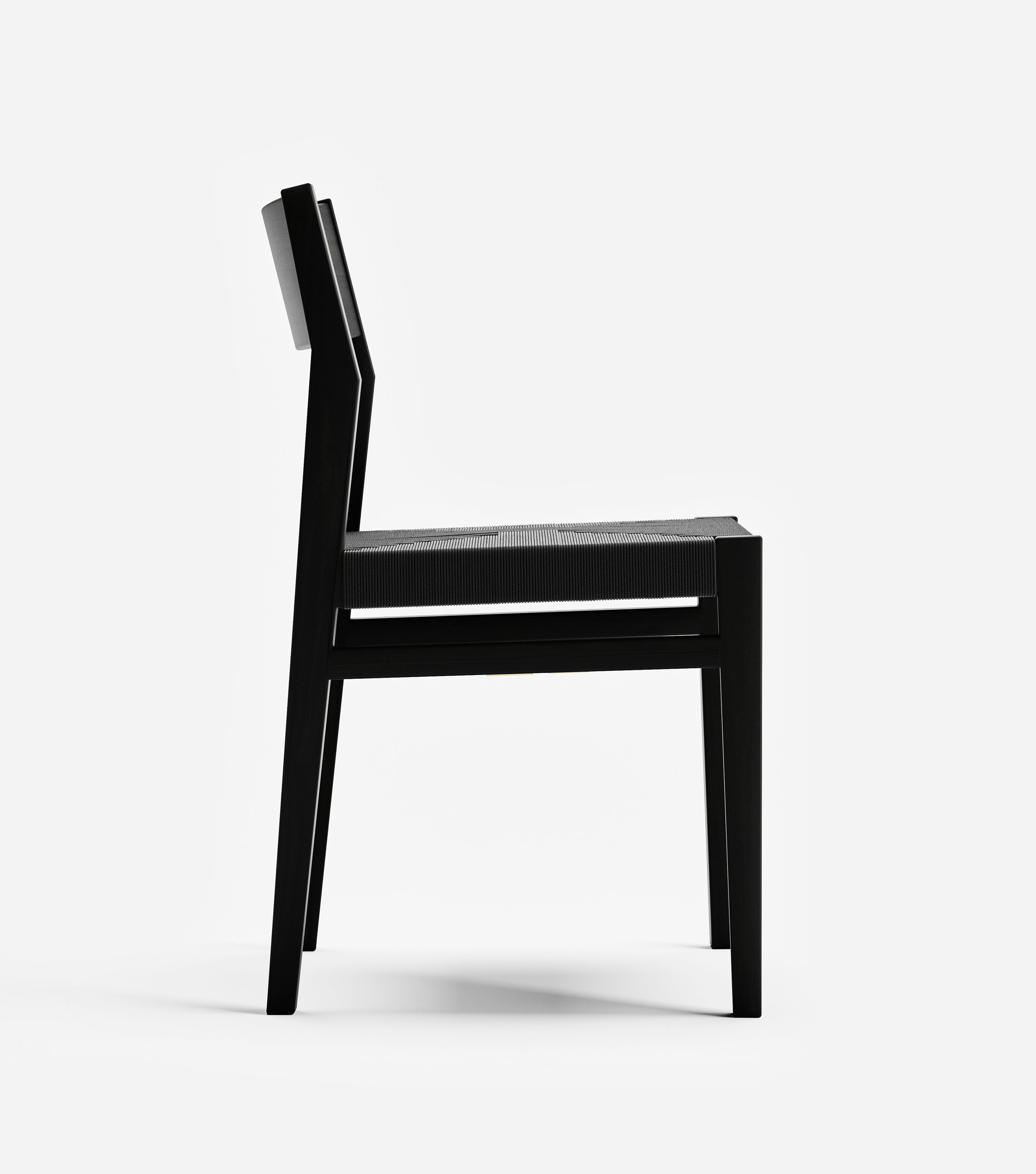 Charcoal / Black Cross Braided Cord