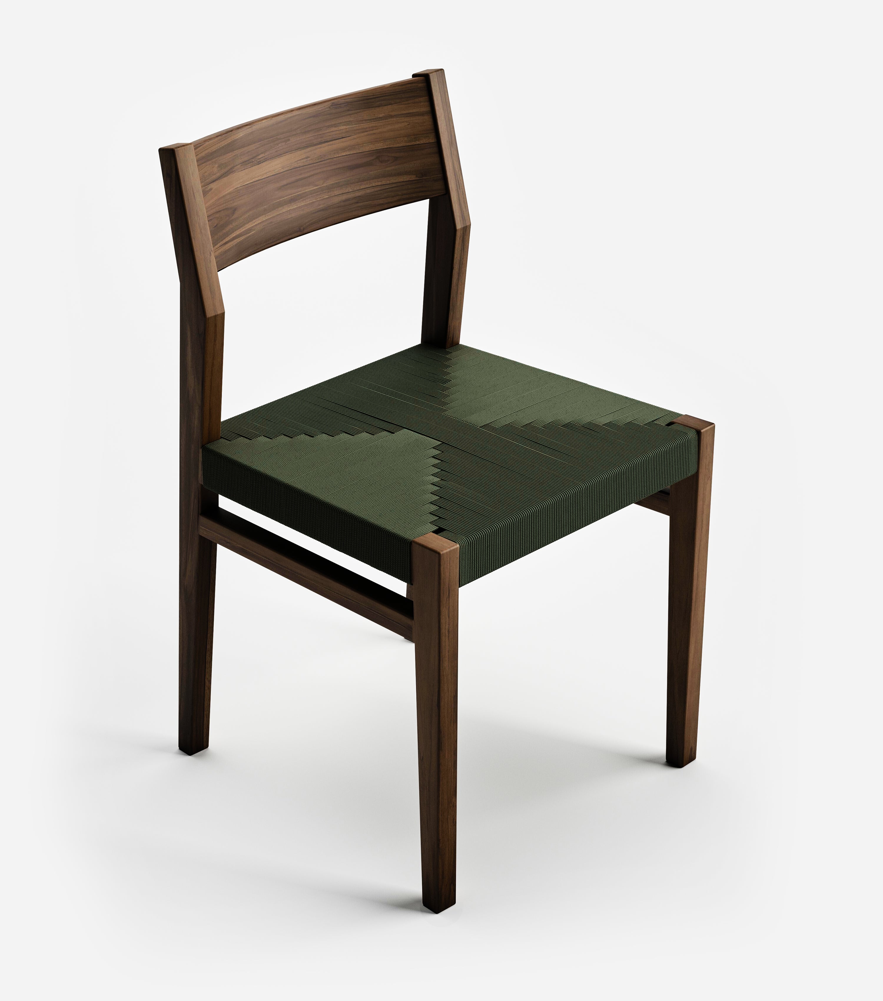 Coffee / Olive Cross Braided Cord