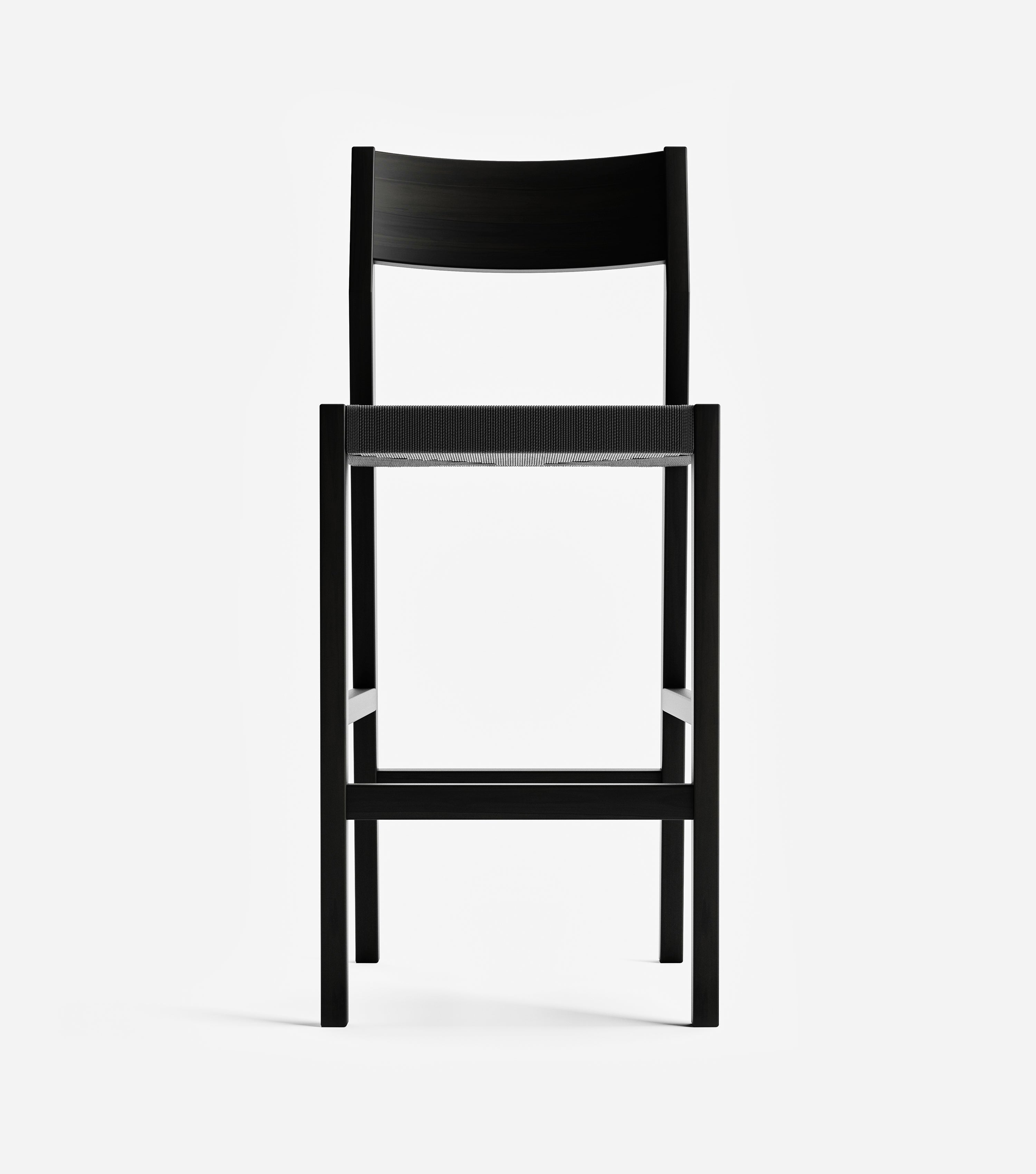 Charcoal / Black Cross Braided Cord / Bar