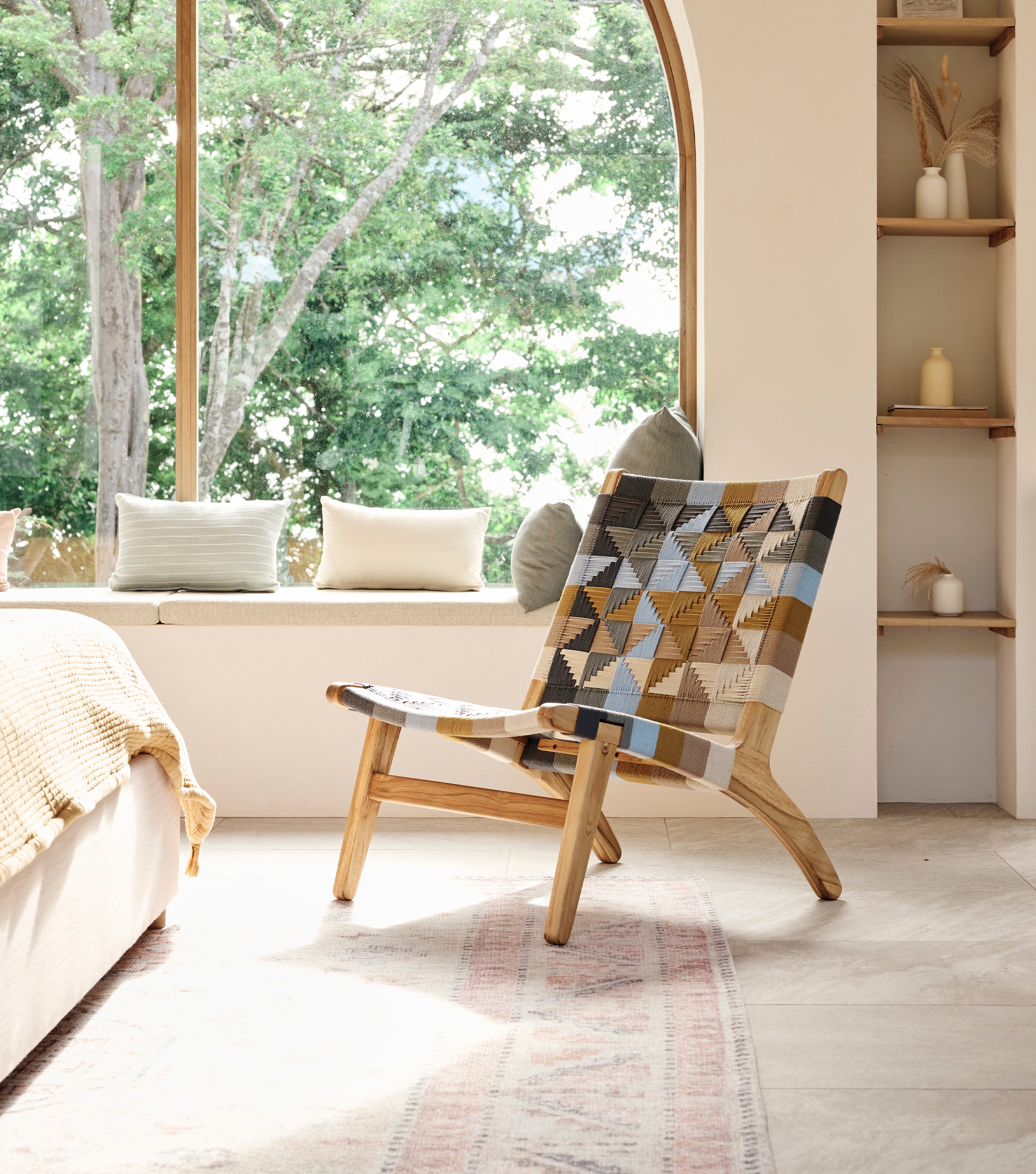 Natural Teak / Prisma Pattern