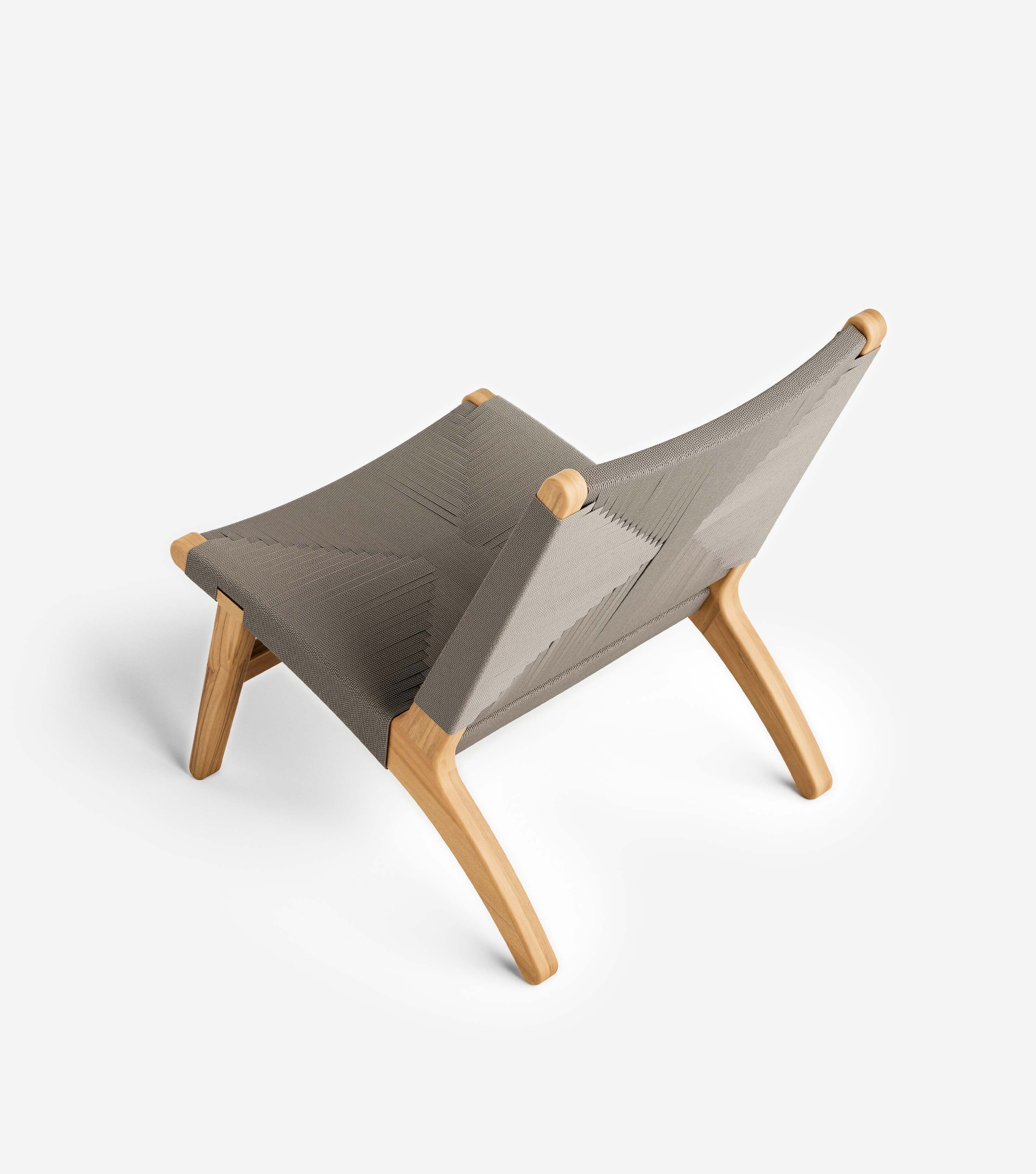 Masaya Lounge Chair | Taupe Cross Braided Cord