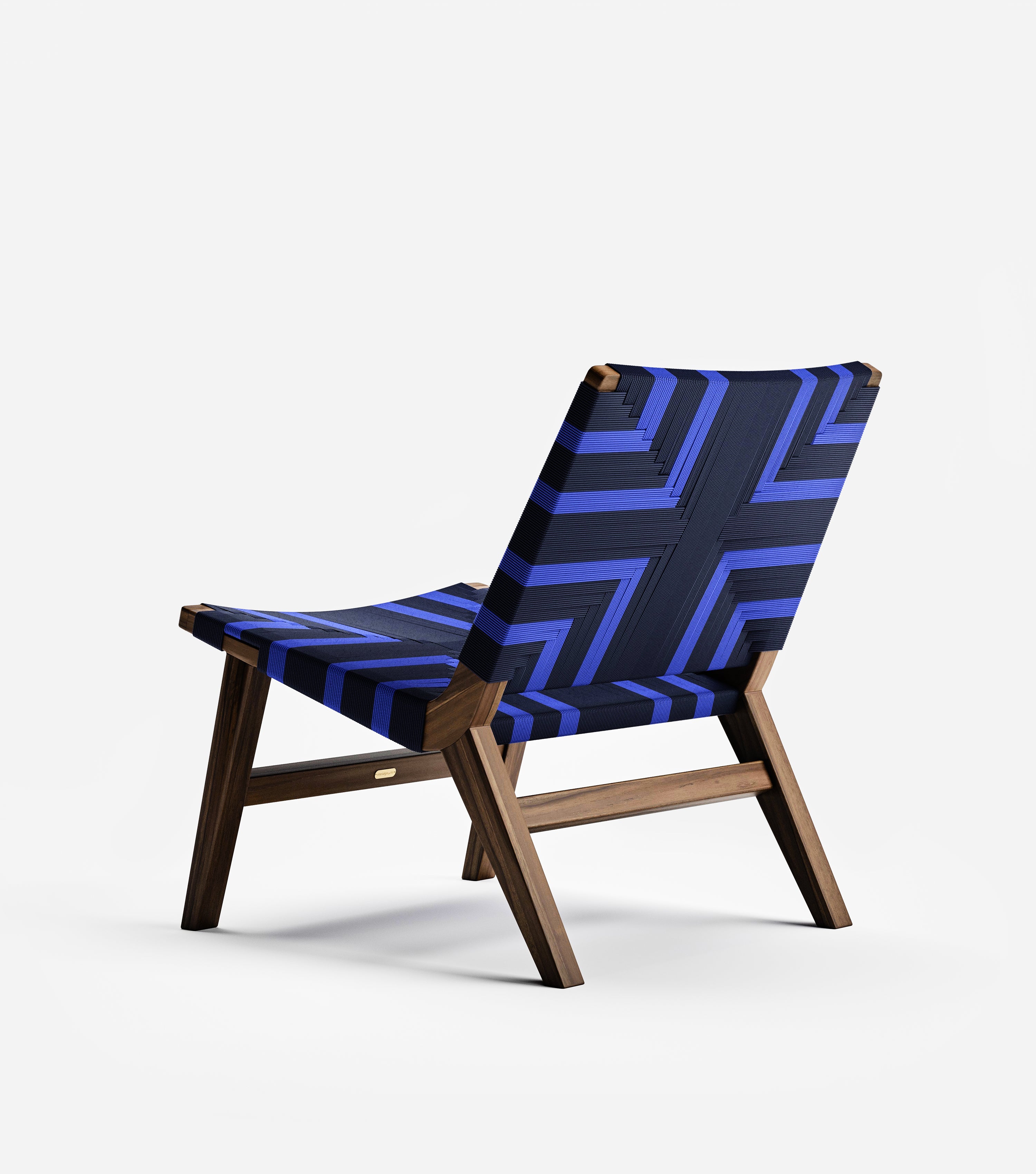 Coffee / Midnight Blue Pattern