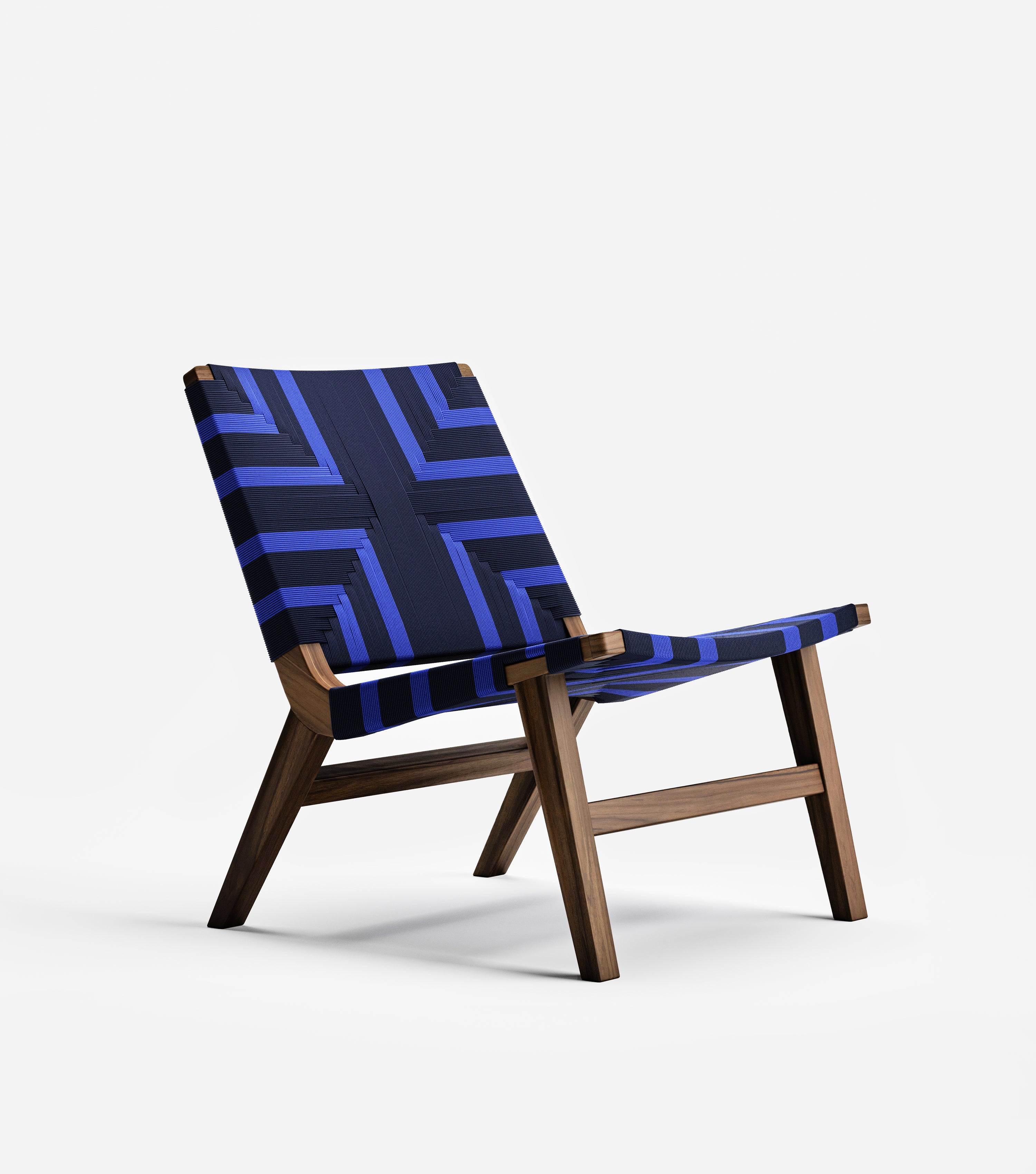 Coffee / Midnight Blue Pattern