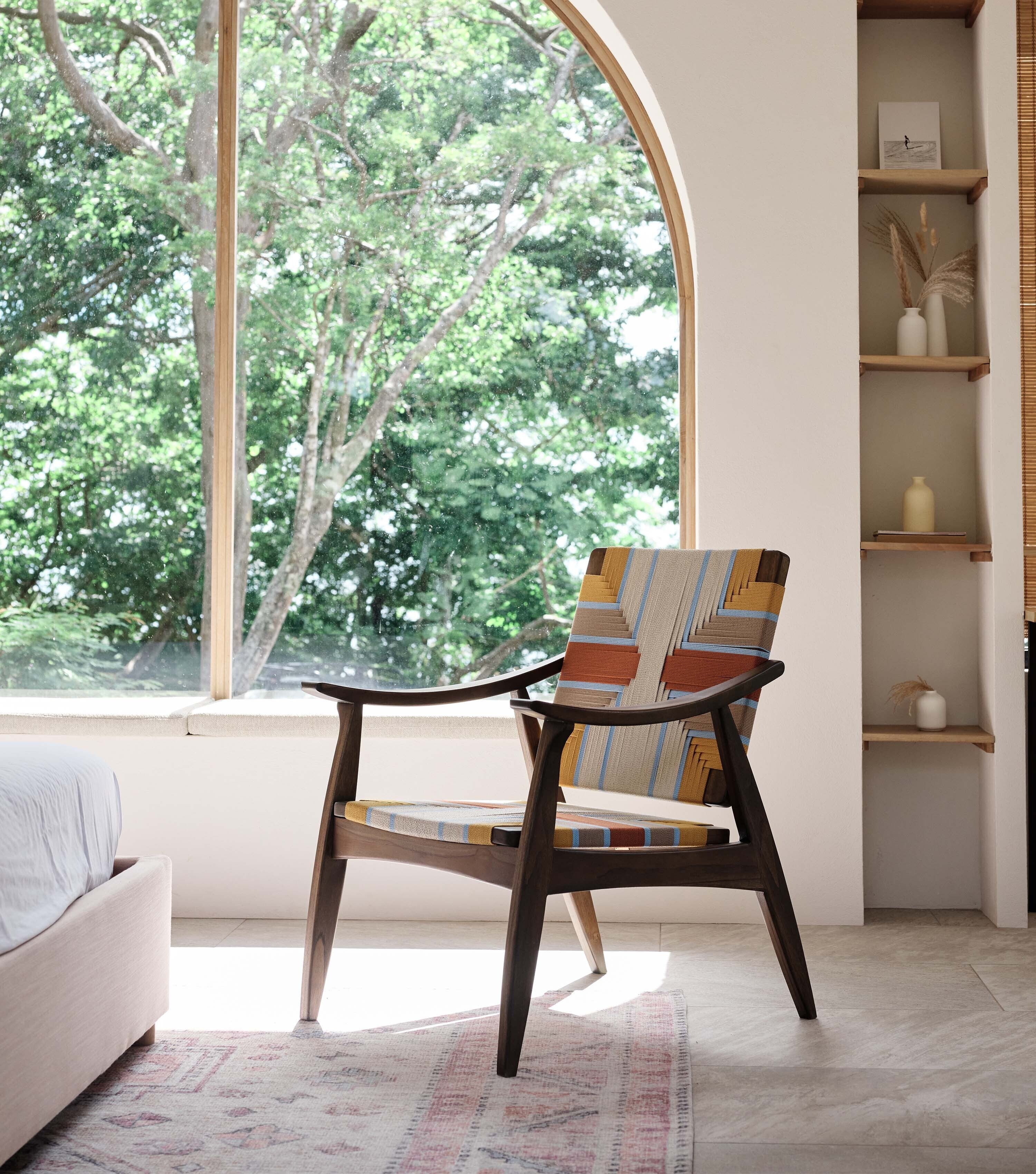 Coffee Teak / Pearl Lagoon Pattern