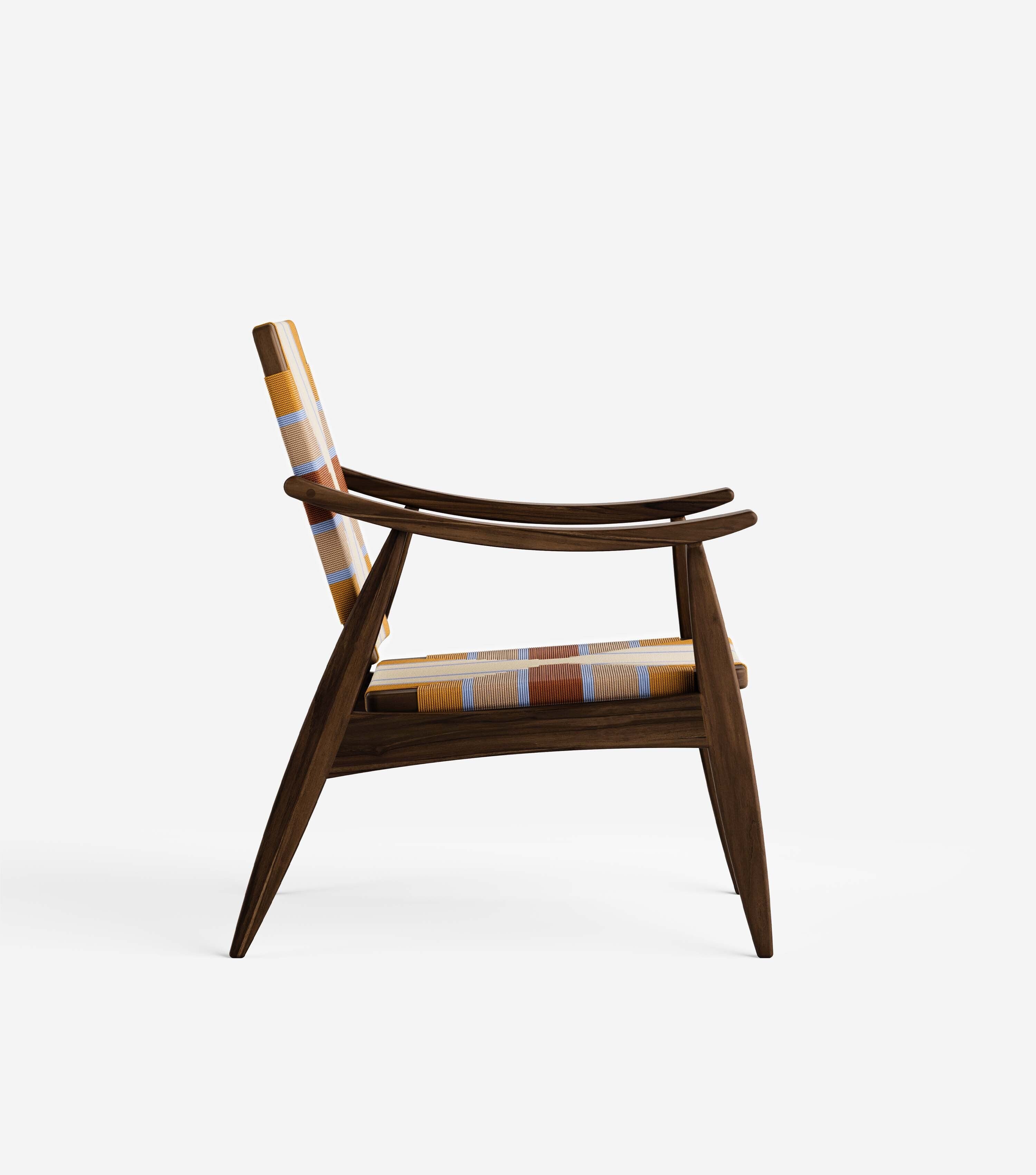 Coffee Teak / Pearl Lagoon Pattern