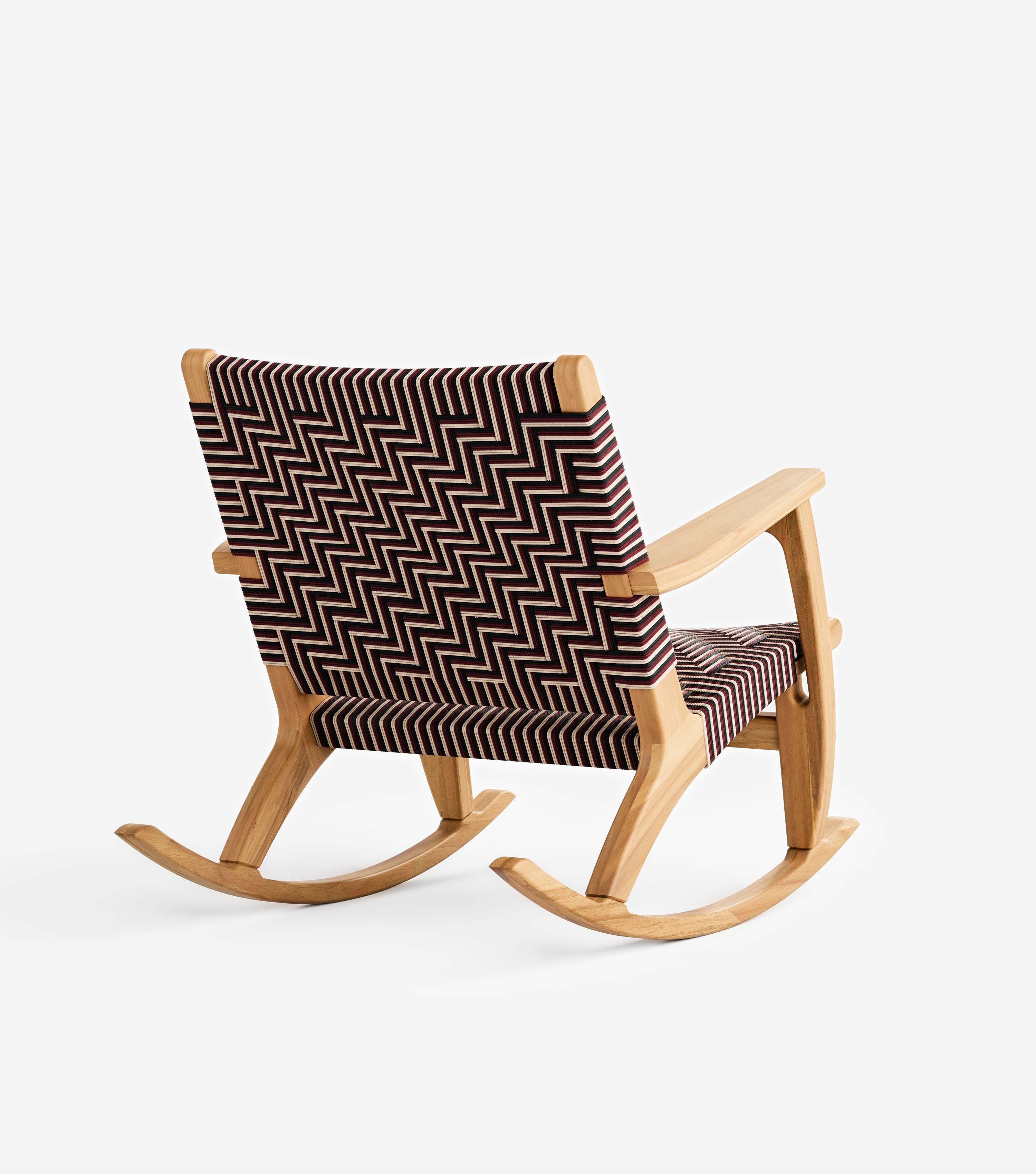 Natural Teak / Fuego Pattern