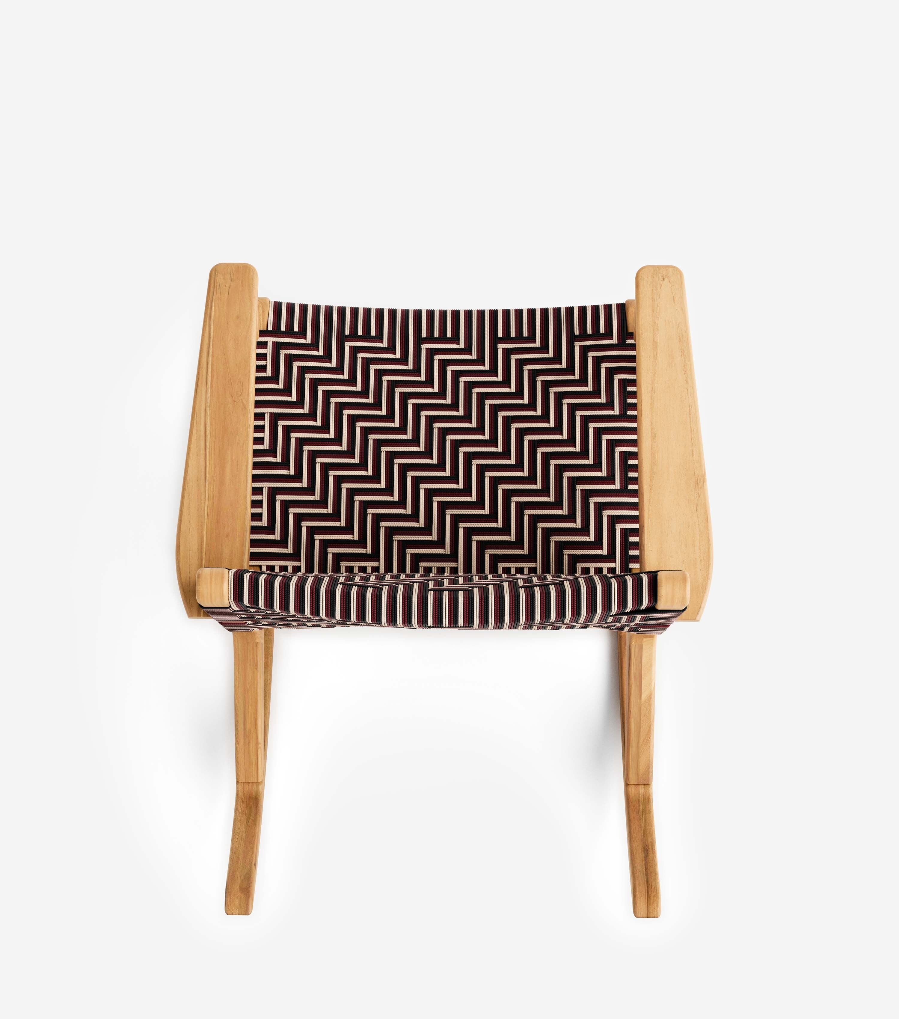 Natural Teak / Fuego Pattern