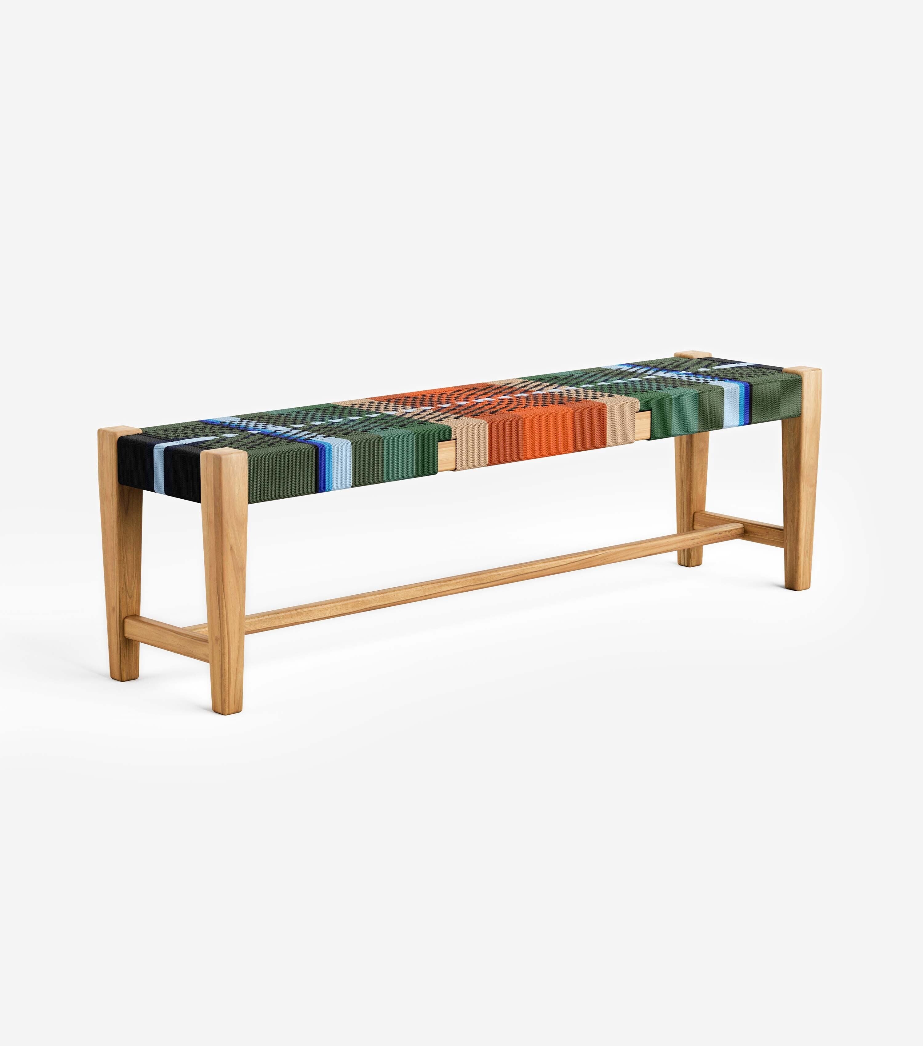 Natural Teak / Mot Mot Pattern / Medium