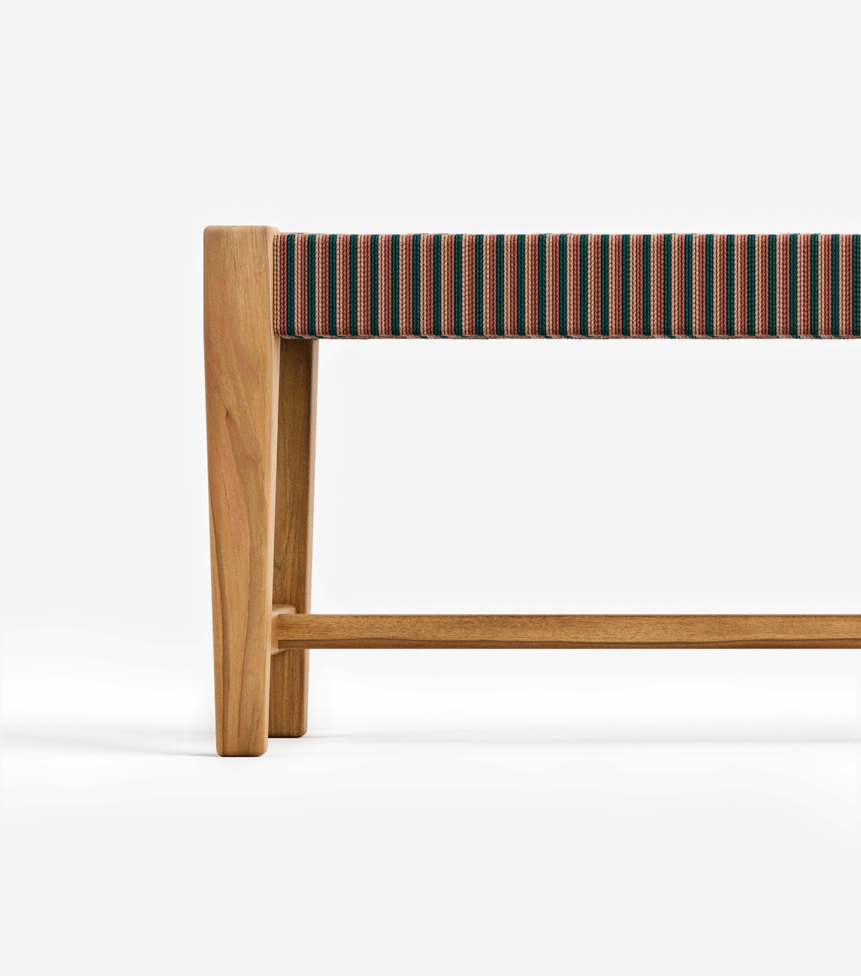 Natural Teak / Tropical Pattern / Medium