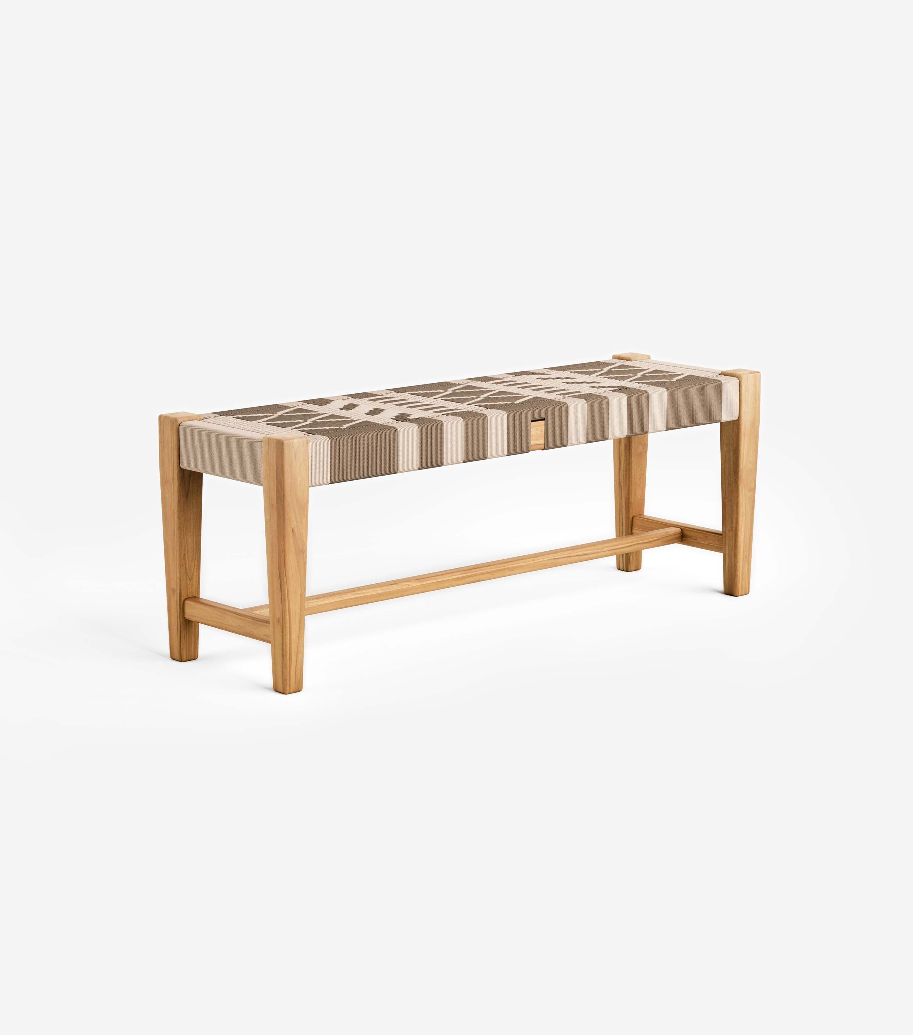 Natural Teak / Boho Pattern / Small