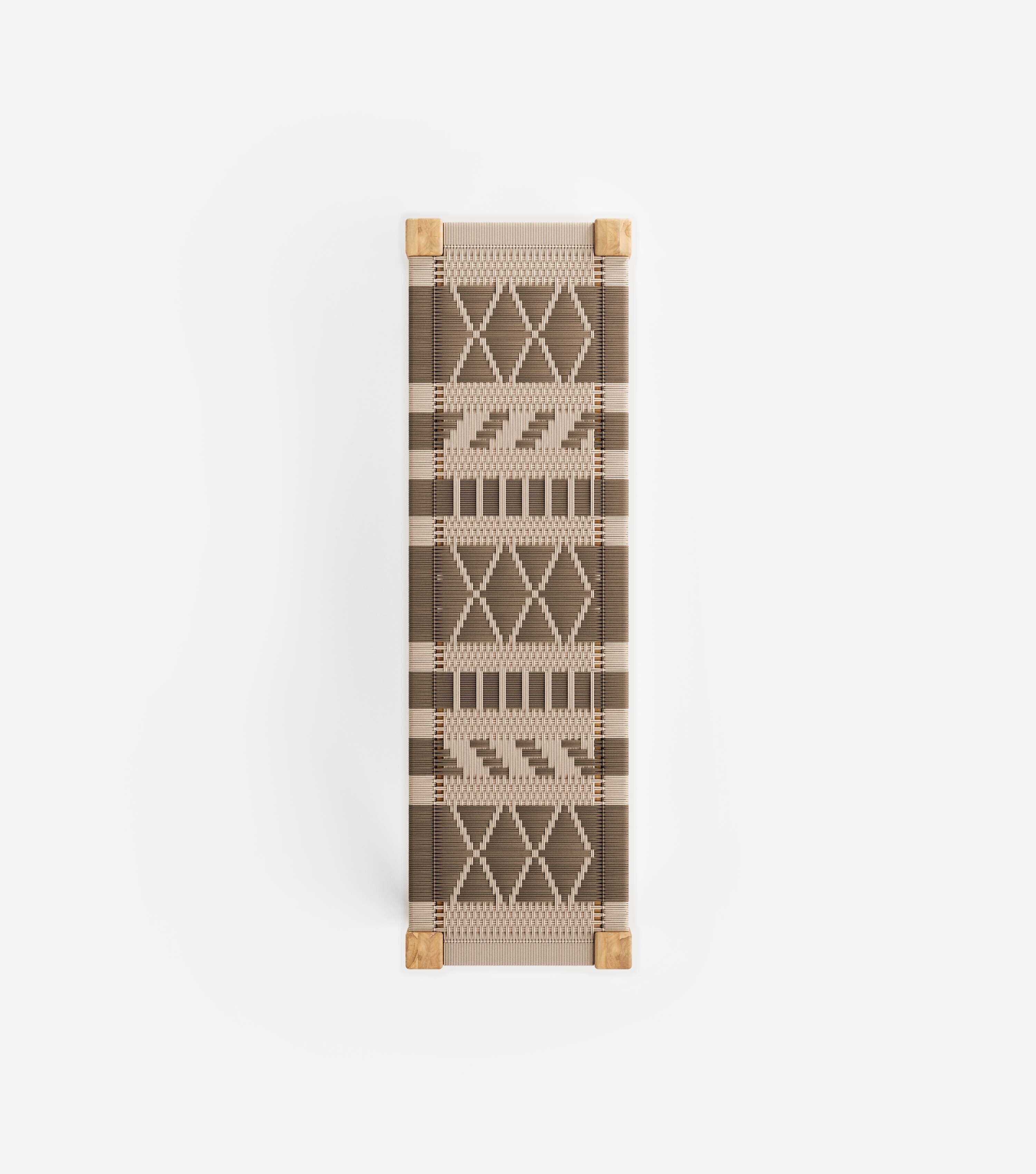 Natural Teak / Boho Pattern / Small