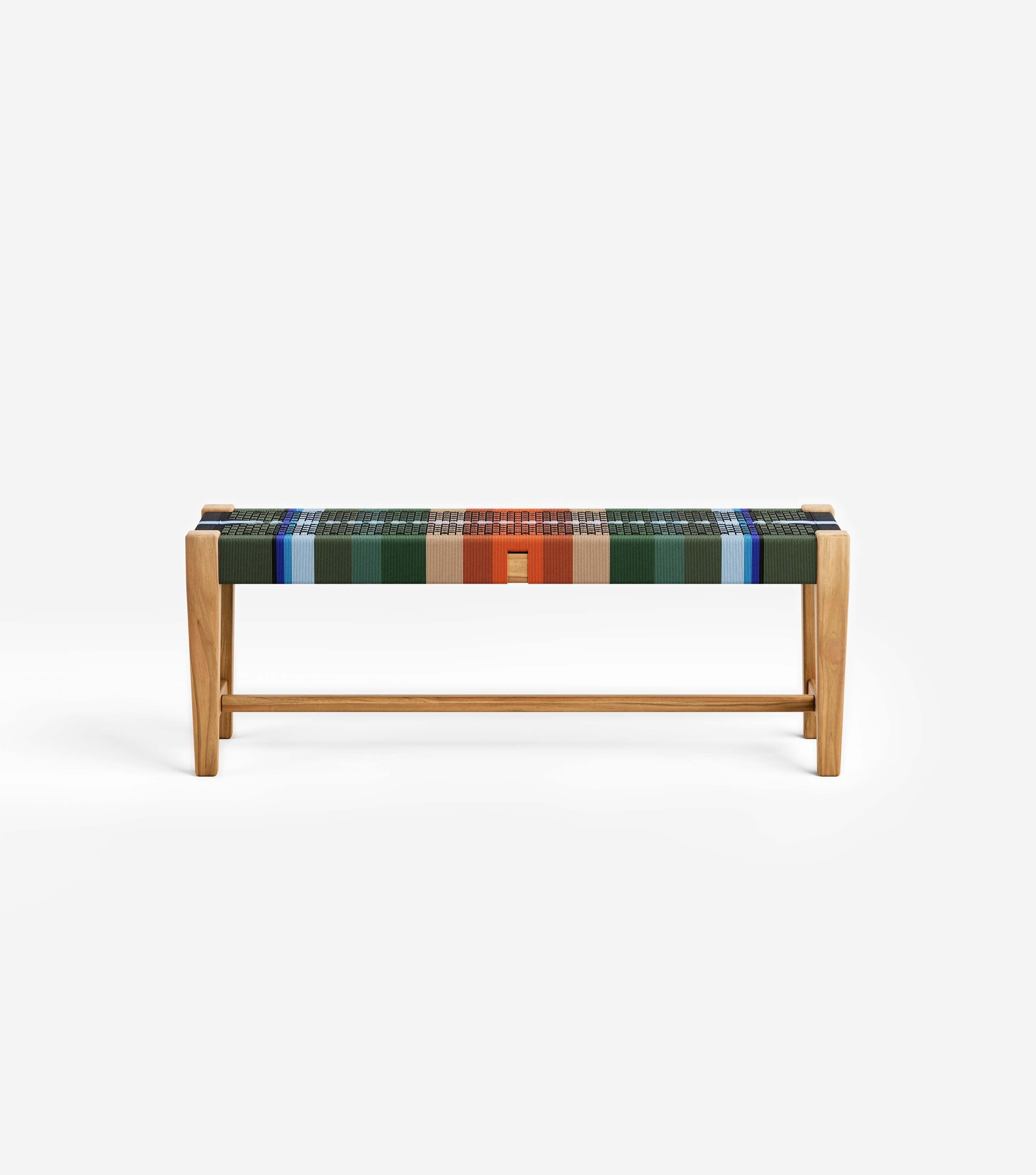 Natural Teak / Mot Mot Pattern / Small