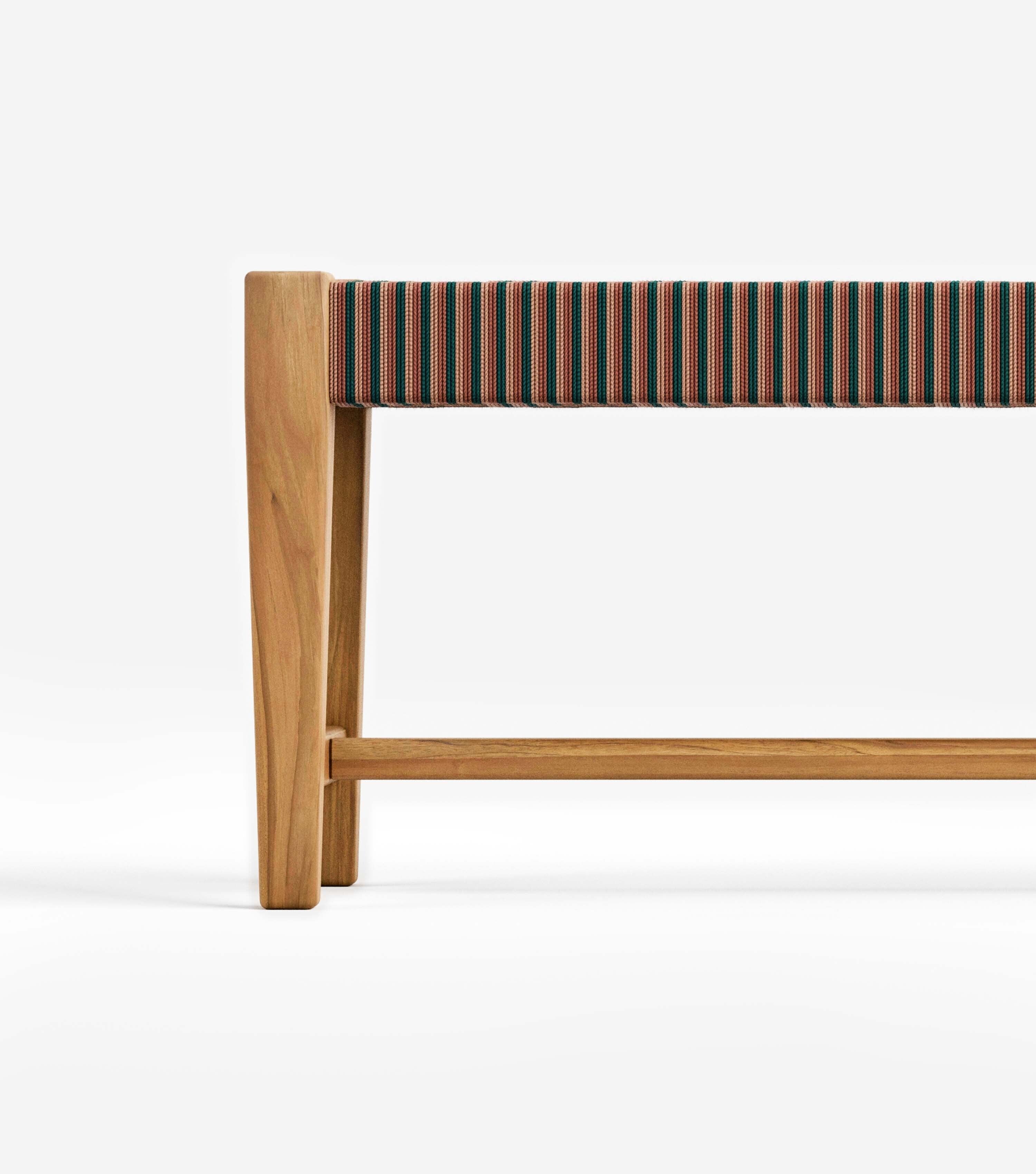 Natural Teak / Tropical Pattern / Small