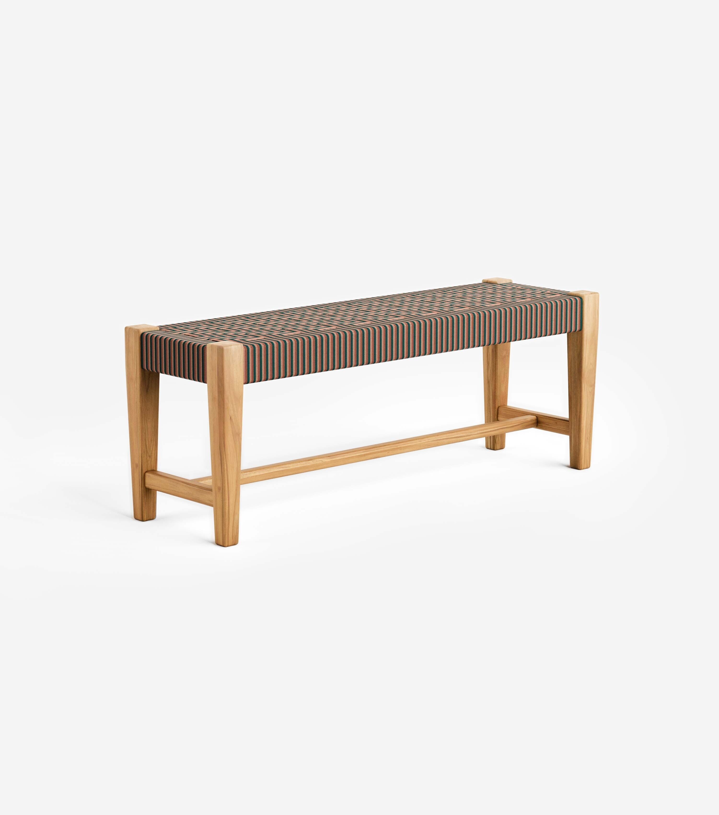 Natural Teak / Tropical Pattern / Small