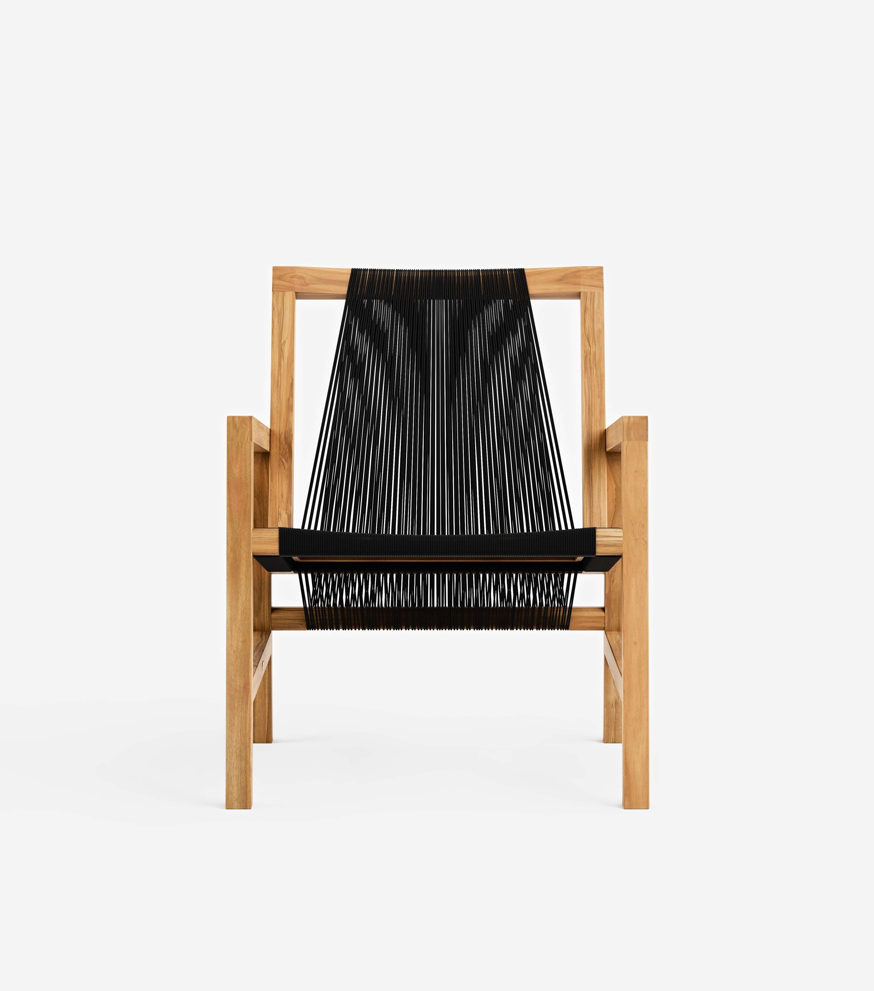 Natural Teak / Black Traditional Cord