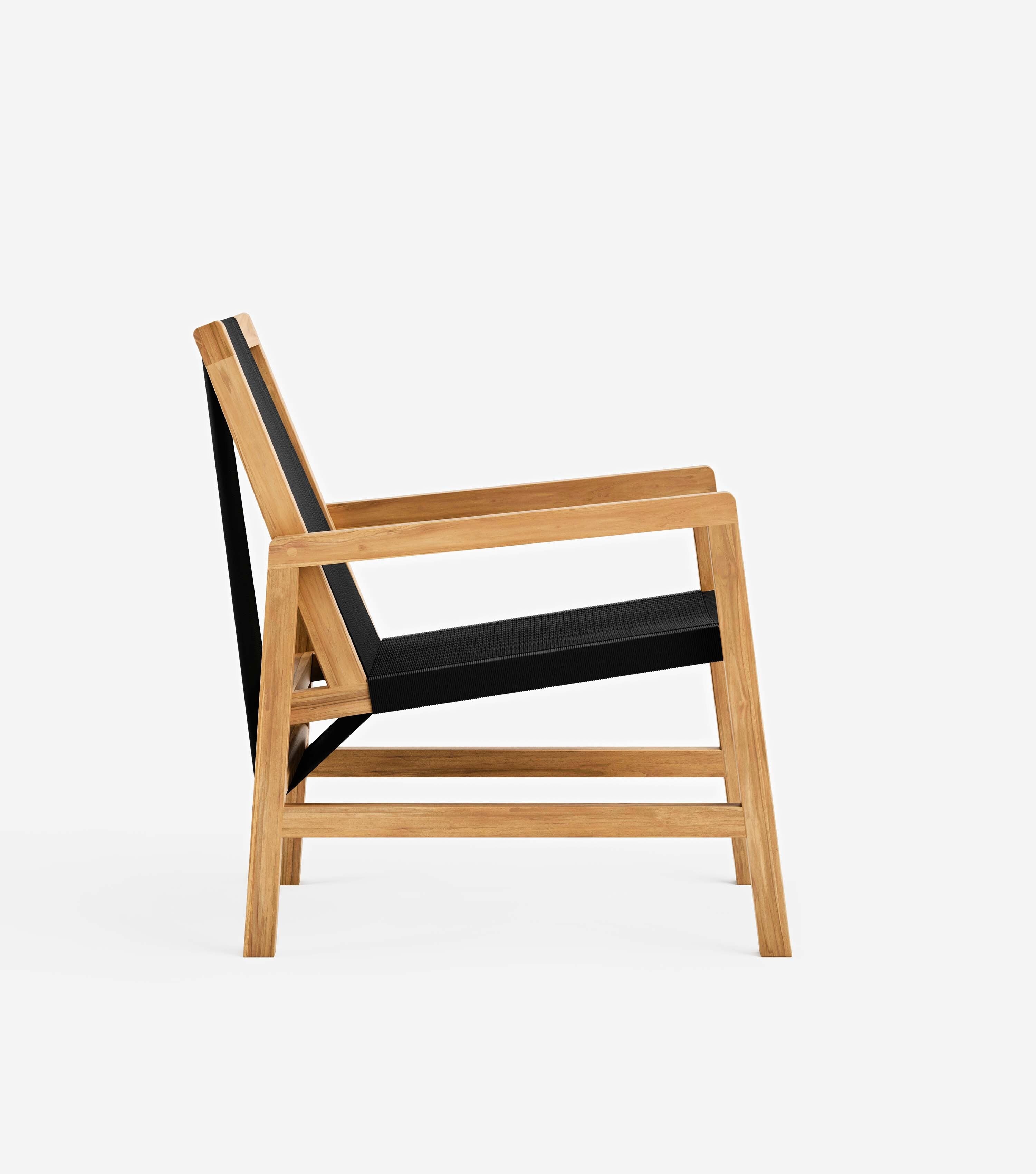 Natural Teak / Black Traditional Cord