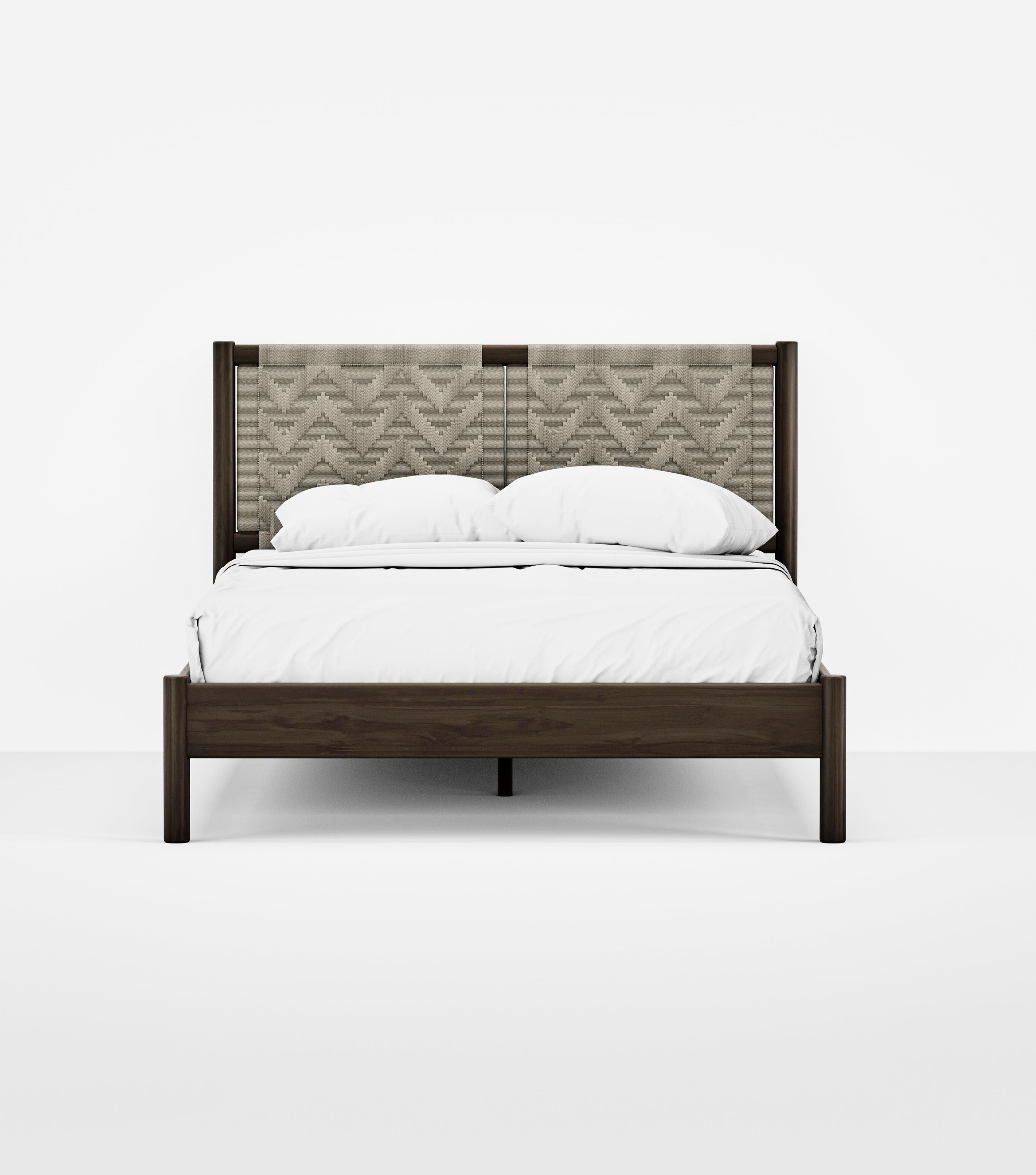 Coffee / Taupe Chevron Cord / Queen