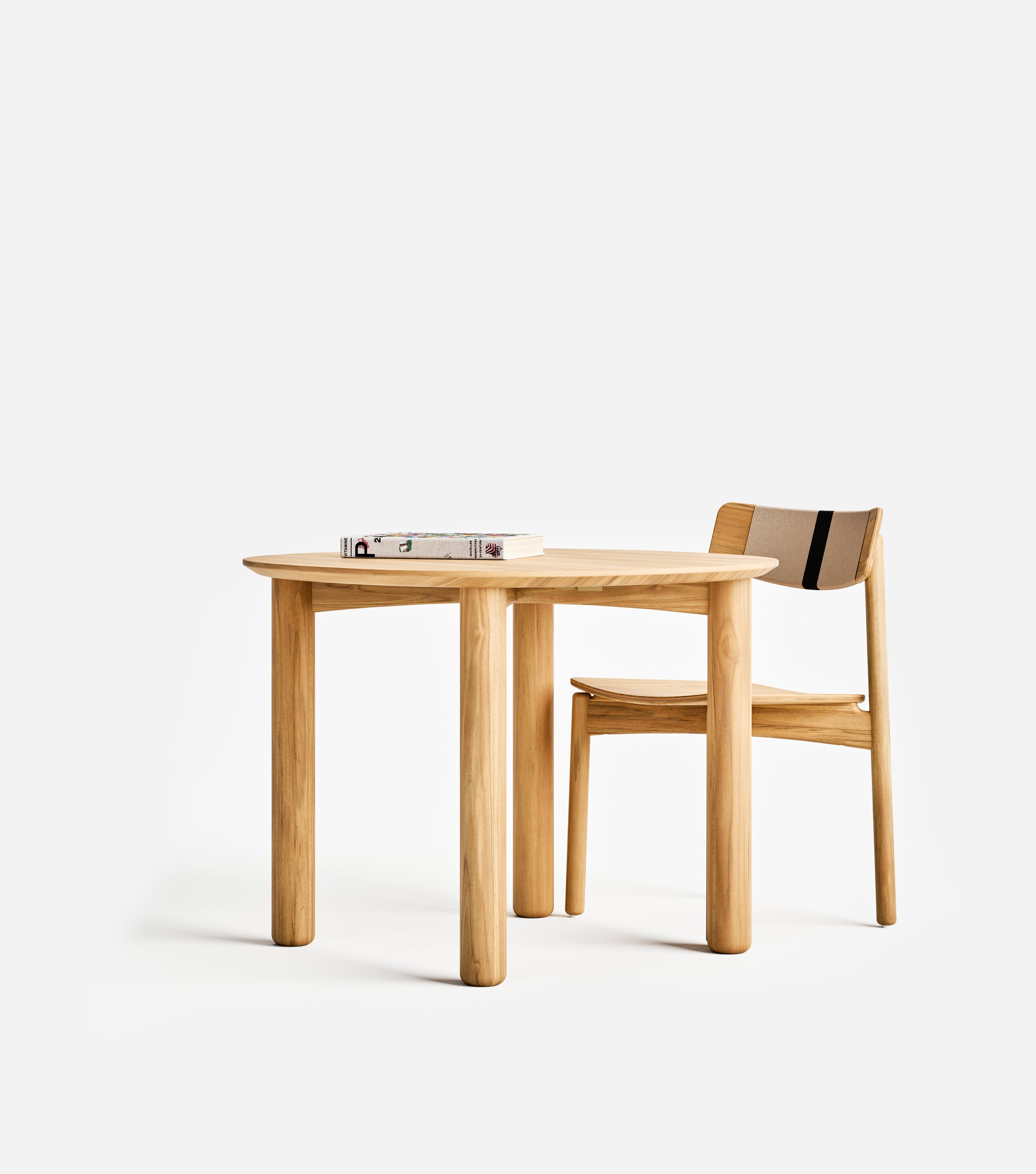 Natural Teak / Naturaline Black Cord 