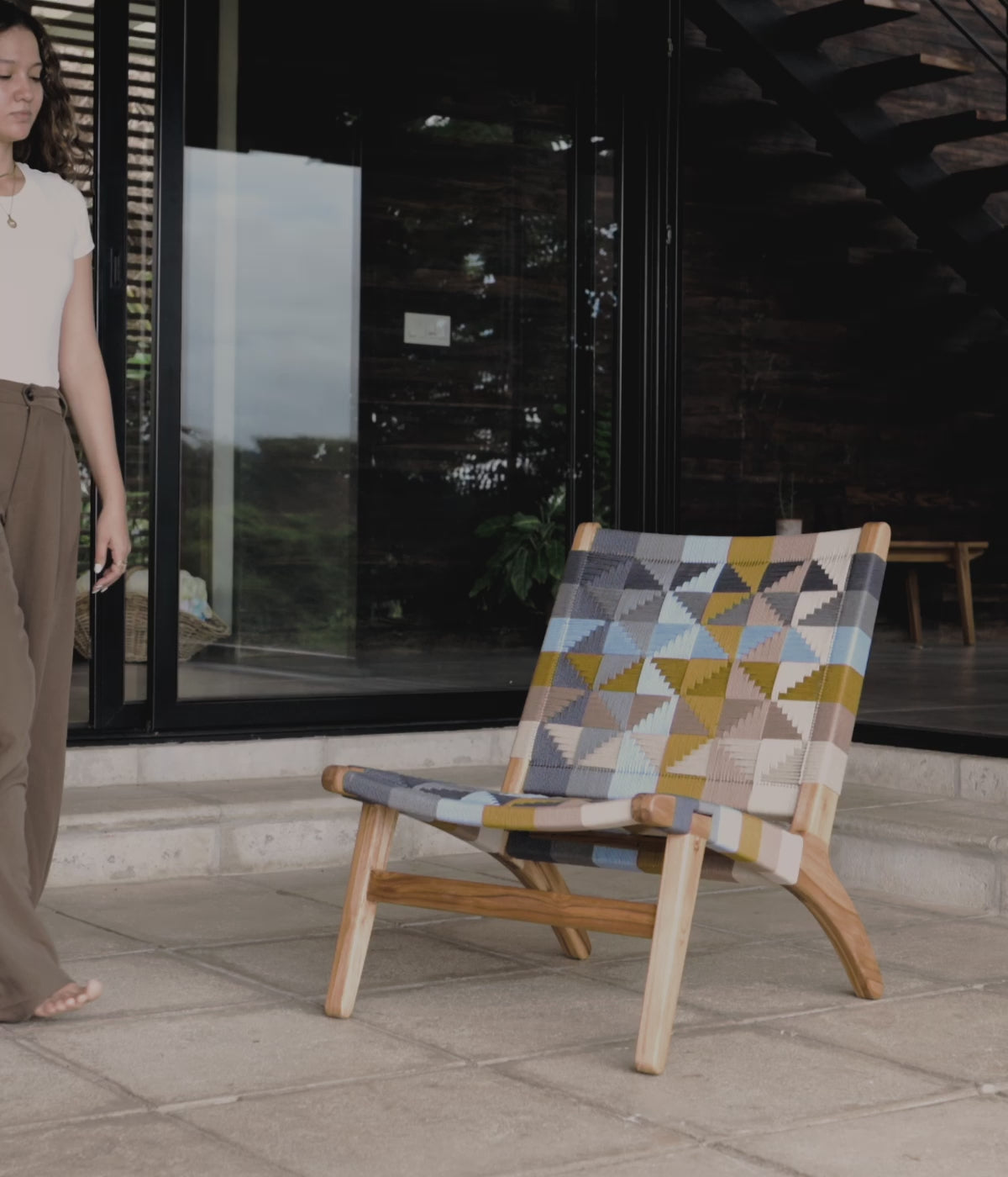 Natural Teak / Prisma Pattern